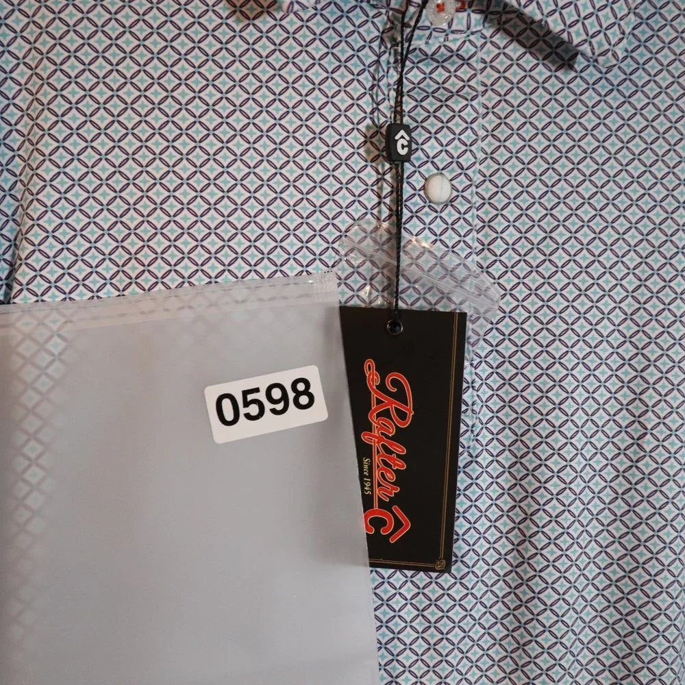 Rafter Men's Gray Blue Polo Shirt Size XL - Picture 10 of 10